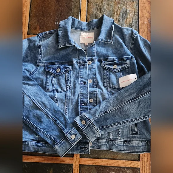 ๐๏ธ Lucky Brand Denim Jacket Size XL - Picture 3 of 15
